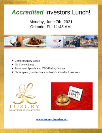 Luxury Chamber Orlando June 7th 202118